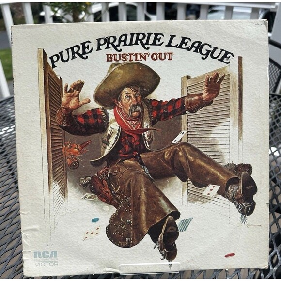 Pure Prairie League - Bustin' Out - 1972 RCA Victor  Vinyl Record LP AFL-1-4769 - Picture 1 of 14